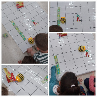 Βοήθησε τη beebot να συναντήσει τα 2 αδέρφια